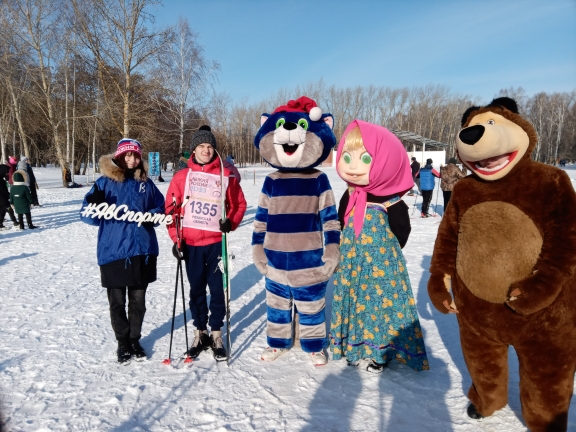 Учащиеся школы приняли активное участие в лыжных гонках..